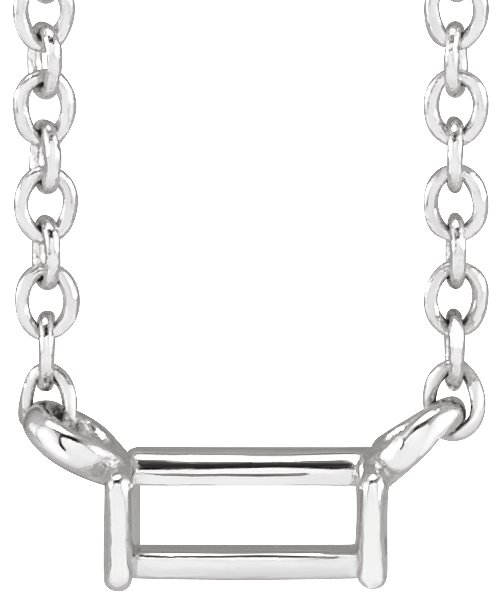 Solitaire Channel-Set Necklace or Center