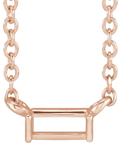 Solitaire Channel-Set Necklace or Center