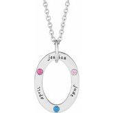 Family Engravable Loop Necklace or Center