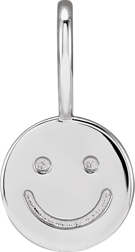 Sterling Silver Smiley Face Charm/Pendant