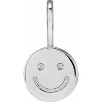 Sterling Silver Smiley Face Charm/Pendant