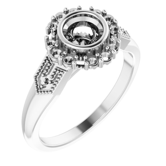 Bezel Set Engagement Ring or Band