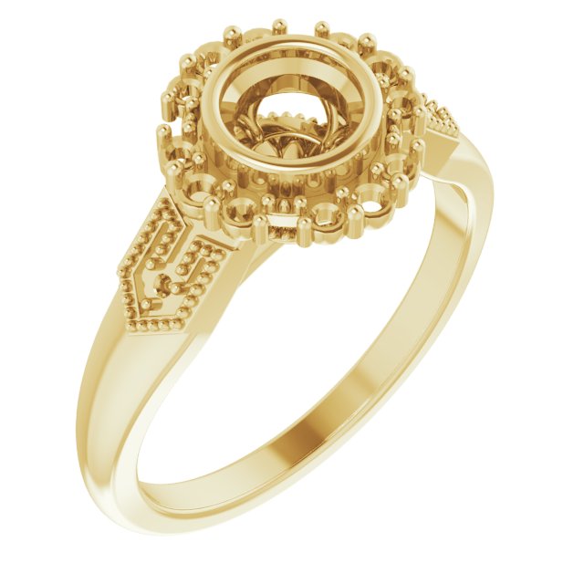 Bezel-Set Accented Engagement Ring or Band