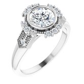 Bezel-Set Engagement Ring or Band