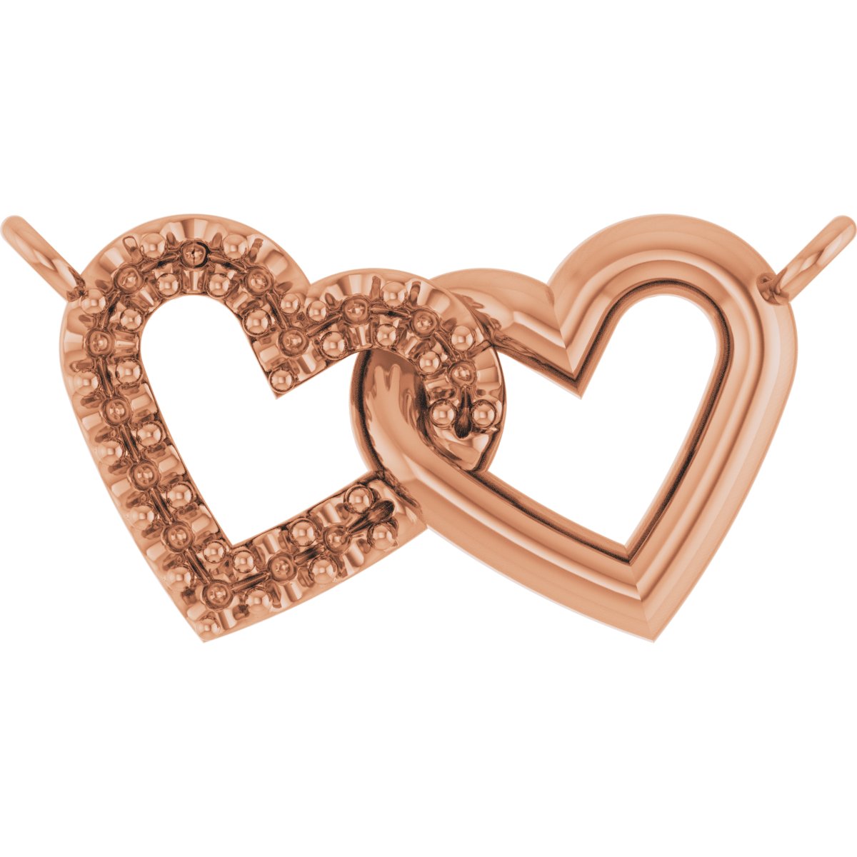 Interlocking Heart Necklace or Center
