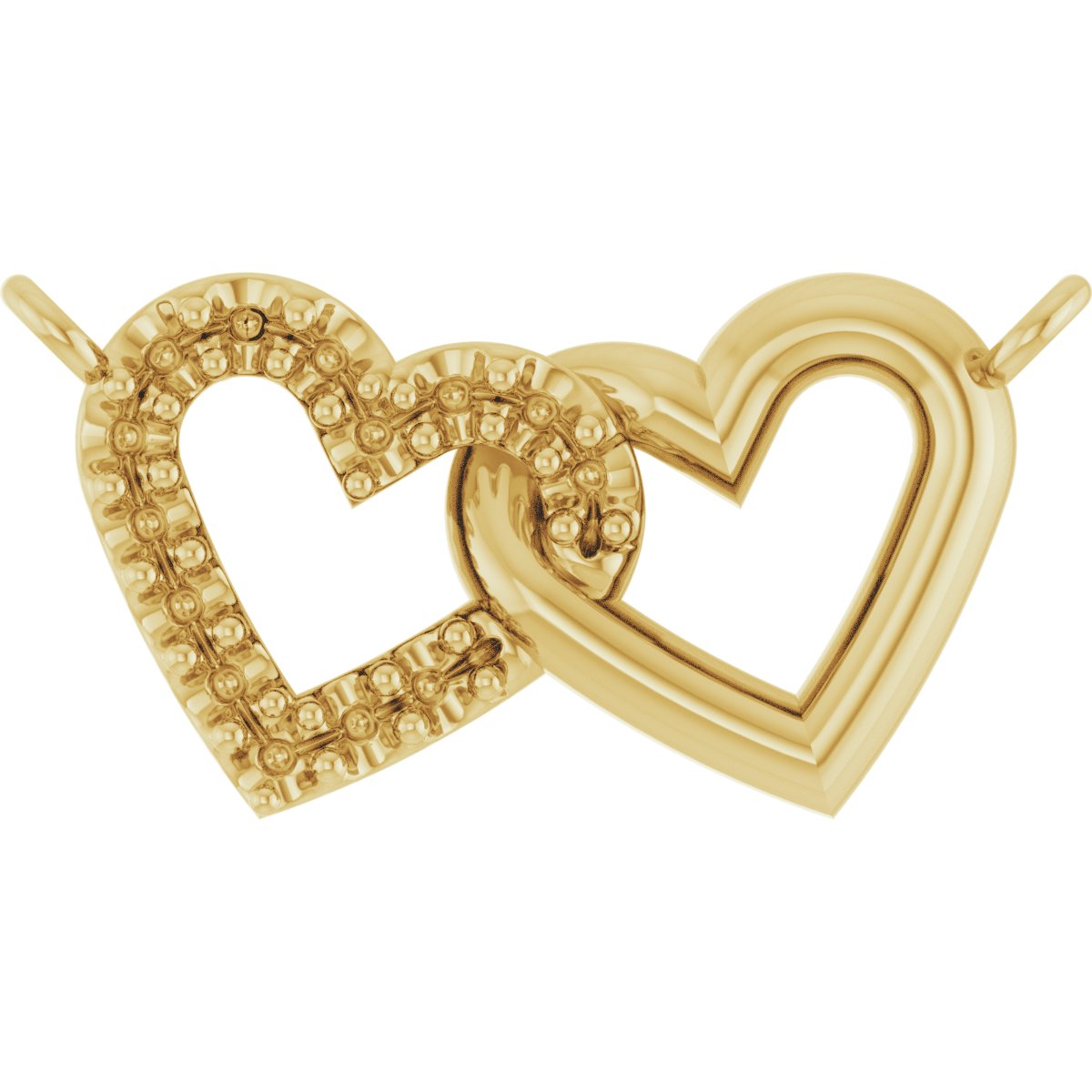 Interlocking Heart Necklace or Center