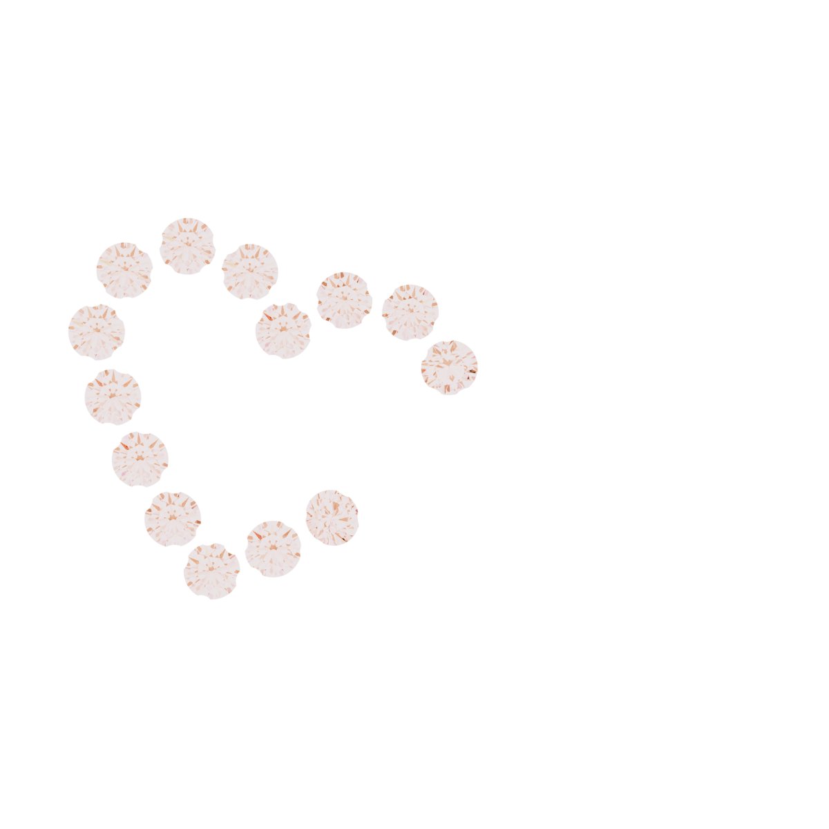 Interlocking Heart Necklace or Center