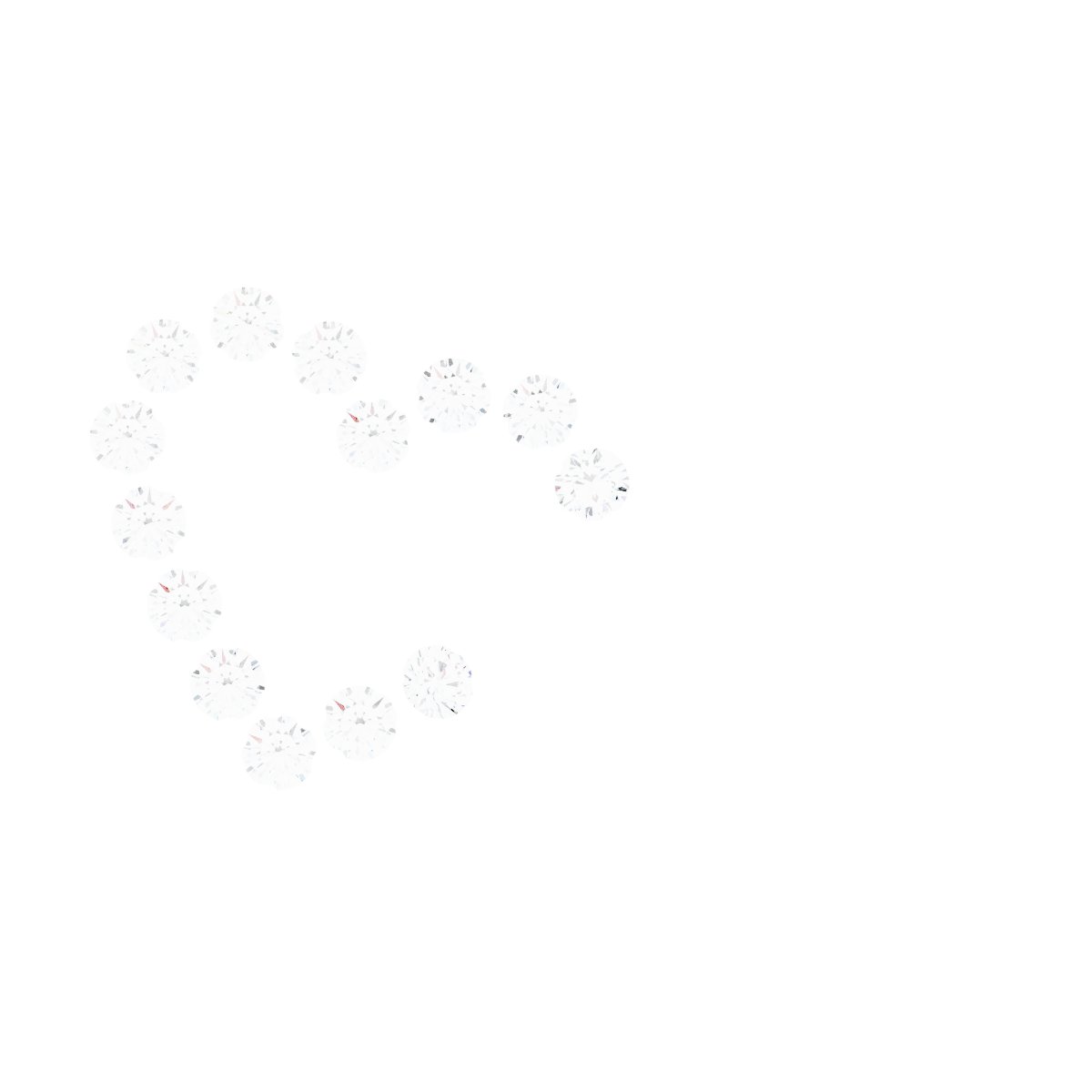 14k White Gold