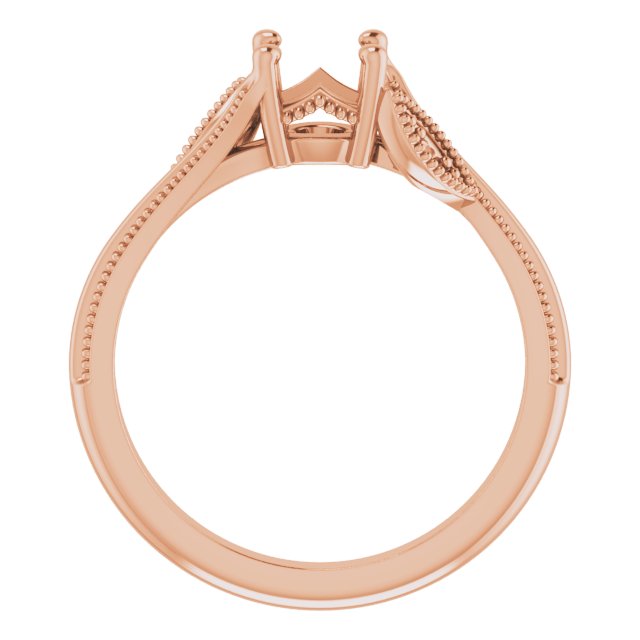 Accented Floral Engagement Ring or Band