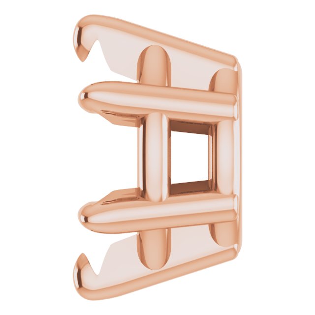 Pre-Notched Claw-Prong Earring Setting