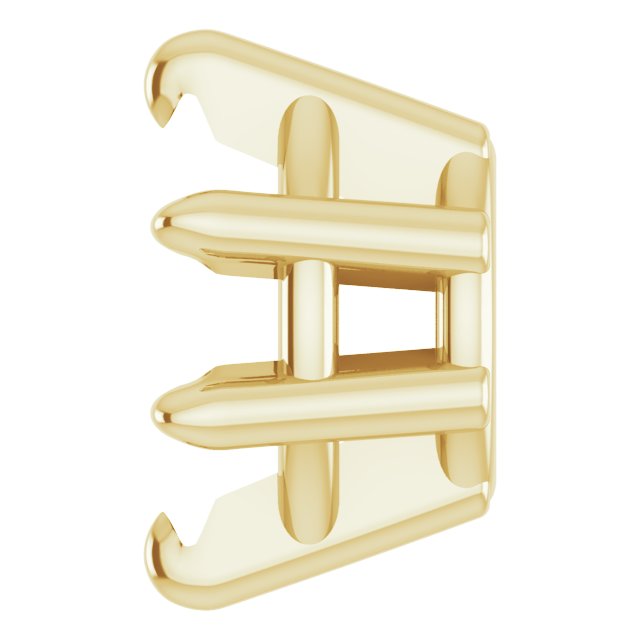 Pre-Notched Claw-Prong Earring Setting