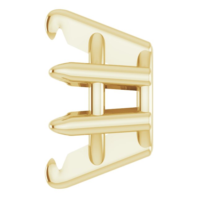 Pre-Notched Claw-Prong Earring Setting