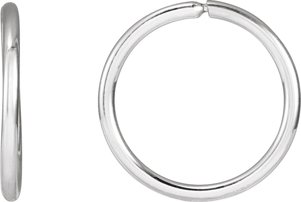 Sterling Silver Endless Hoop Earrings