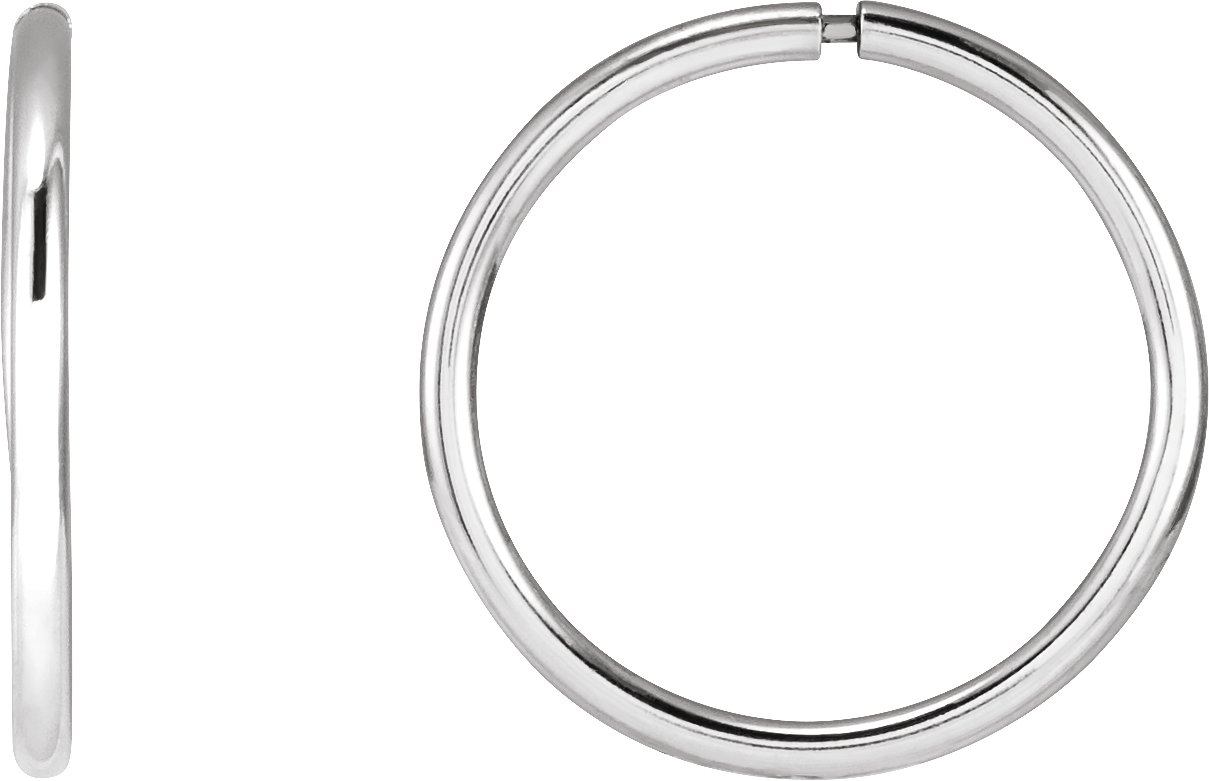 Sterling Silver Endless Hoop Earrings