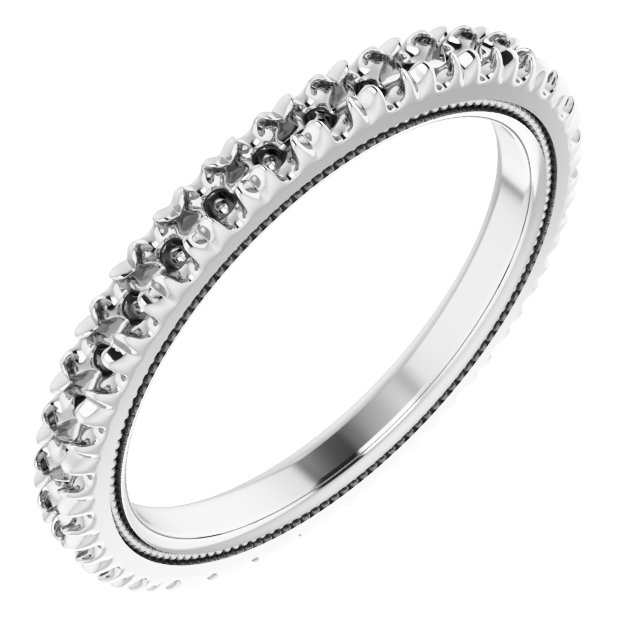 Milgrain French-Set Eternity Band