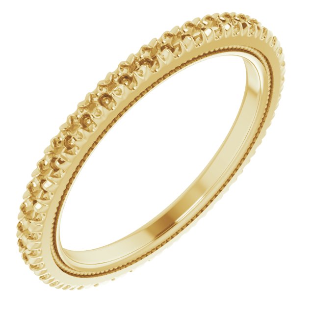 Milgrain French-Set Eternity Band