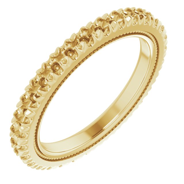 Milgrain French-Set Eternity Band