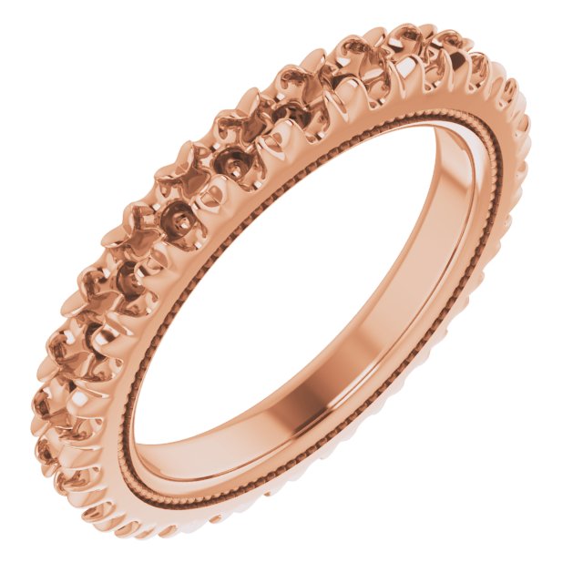 Milgrain French-Set Eternity Band