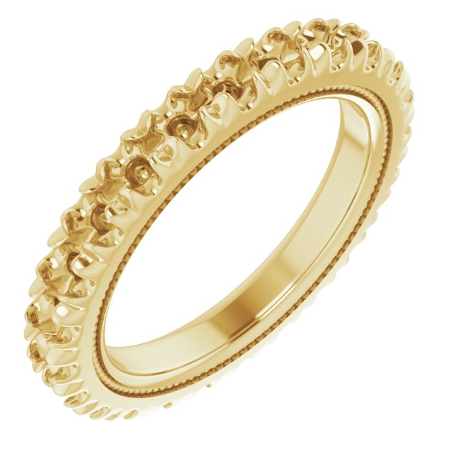 Milgrain French-Set Eternity Band
