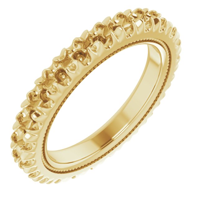 Milgrain French-Set Eternity Band