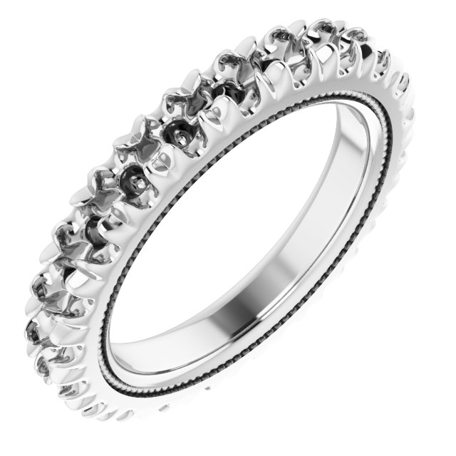 Milgrain French-Set Eternity Band