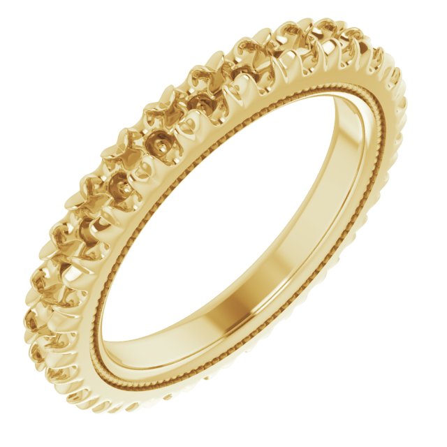 Milgrain French-Set Eternity Band