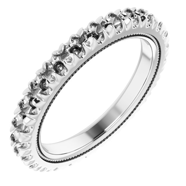Milgrain French-Set Eternity Band