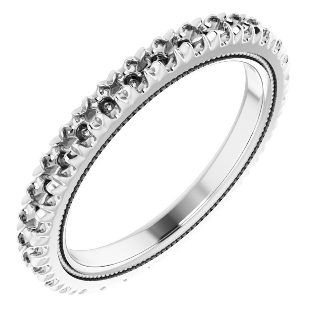 Milgrain French-Set Eternity Band