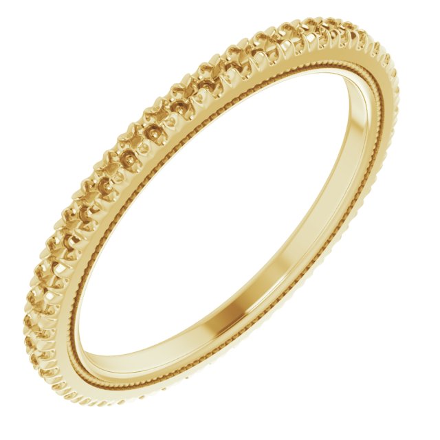 Milgrain French-Set Eternity Band