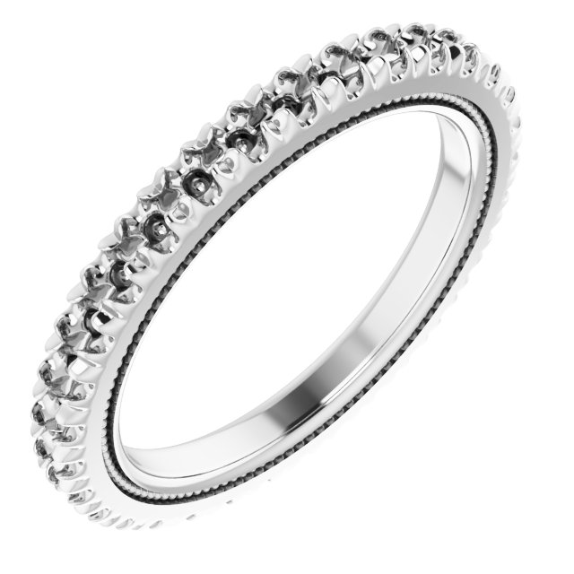 Milgrain French-Set Eternity Band