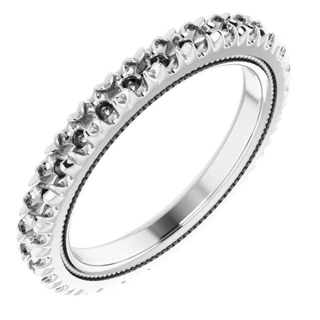 Milgrain French-Set Eternity Band