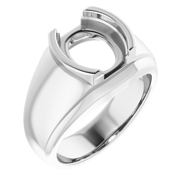 Solitaire Half Bezel Ring