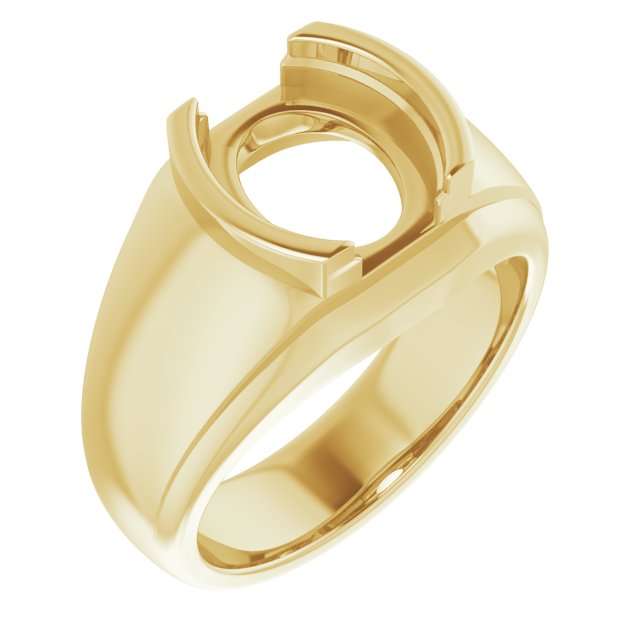 Solitaire Half Bezel Ring