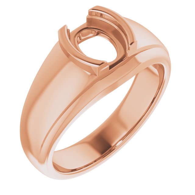 Solitaire Half Bezel Ring