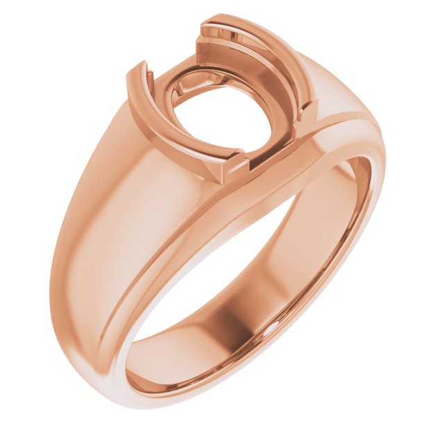 Solitaire Half Bezel Ring