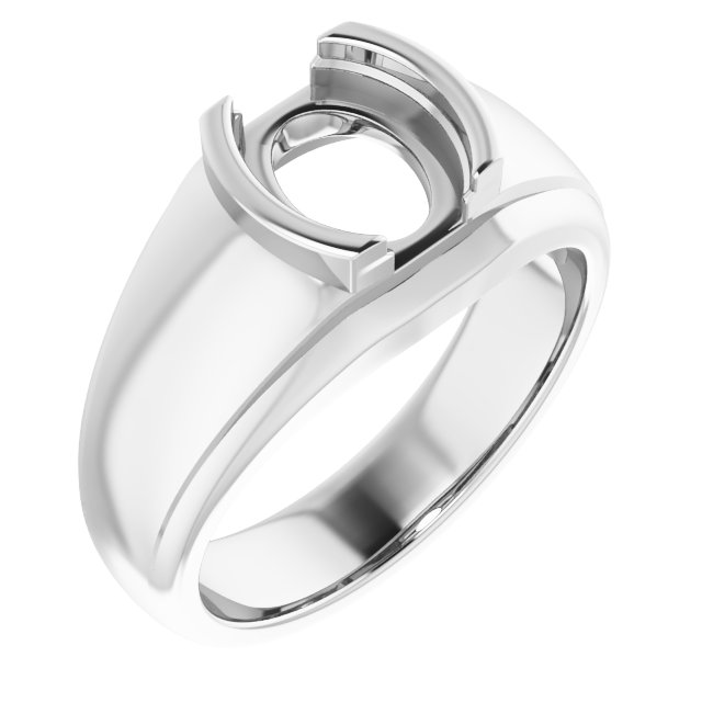 Solitaire Half Bezel Ring