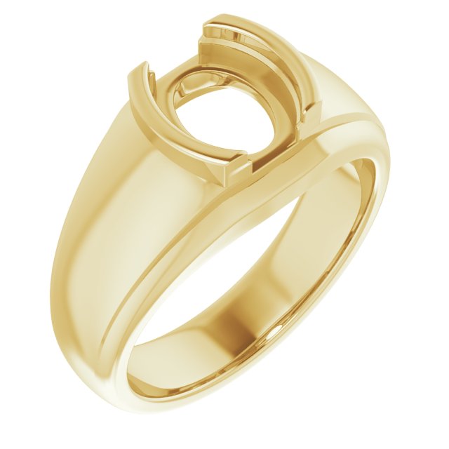 Solitaire Half Bezel Ring