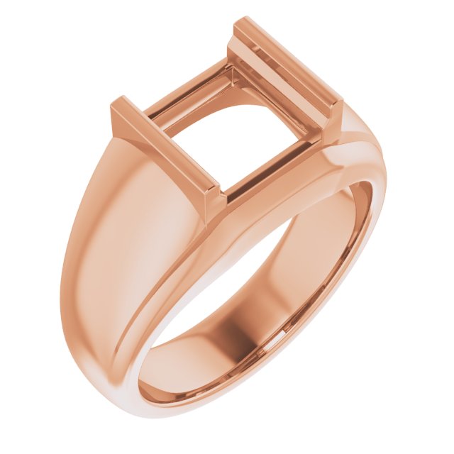 Solitaire Half Bezel Ring