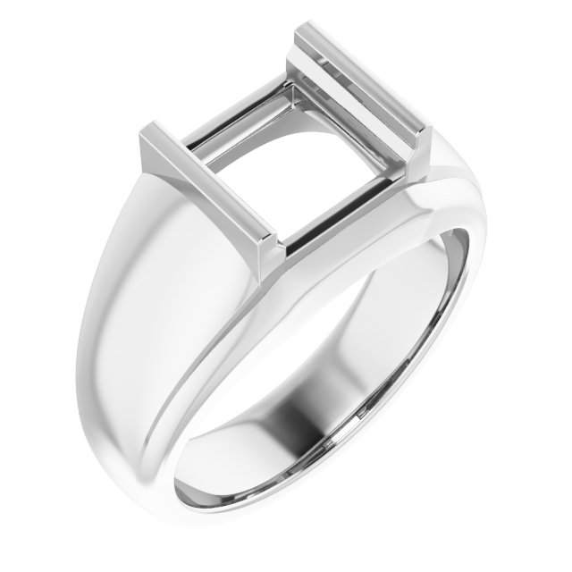 Solitaire Half Bezel Ring