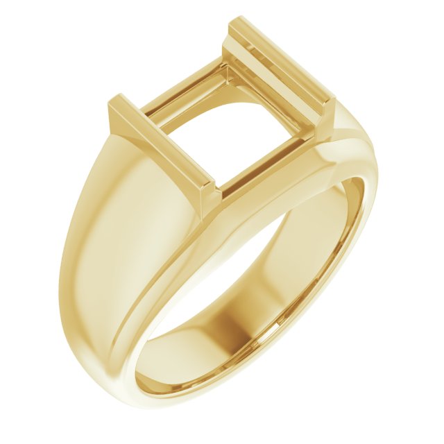 Solitaire Half Bezel Ring