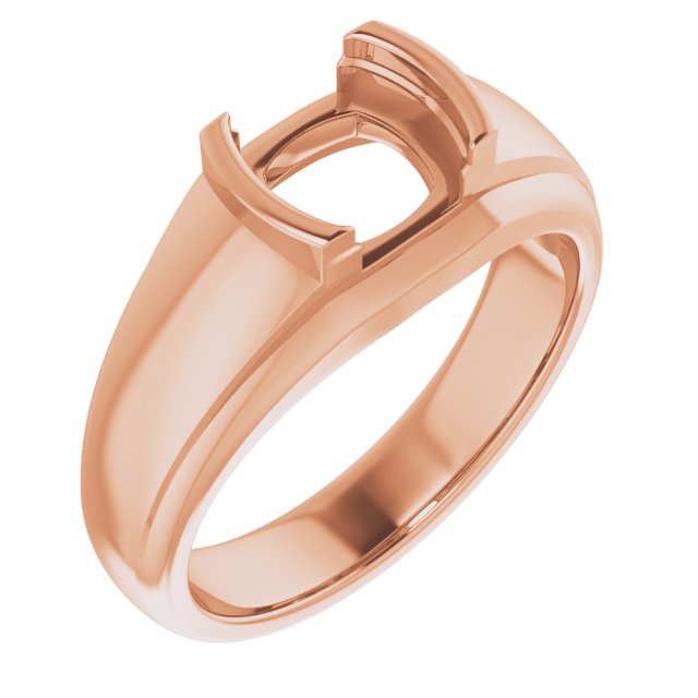 Solitaire Half Bezel Ring