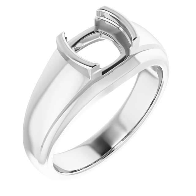 Solitaire Half Bezel Ring