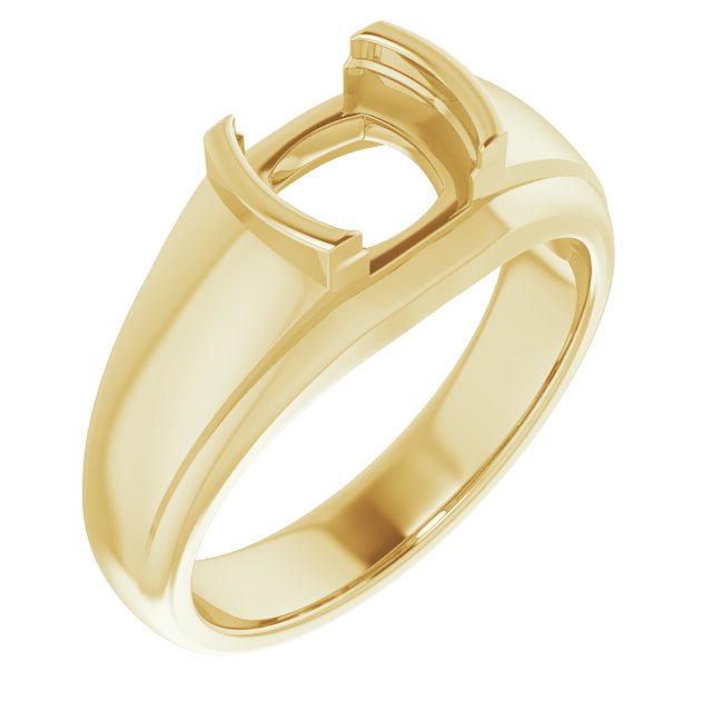 Solitaire Half Bezel Ring