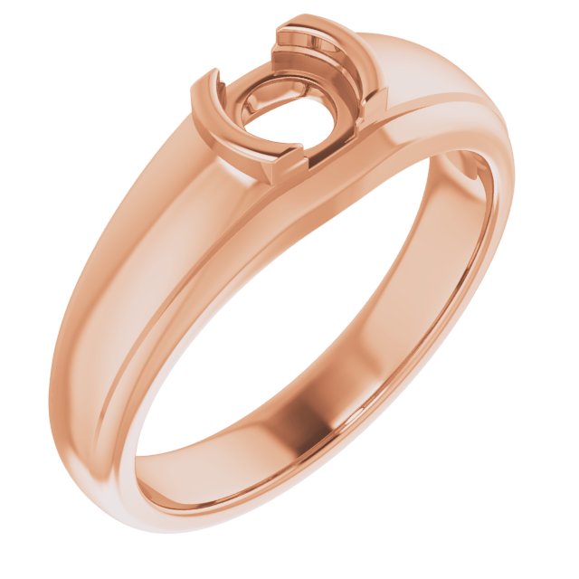 Solitaire Half Bezel Ring