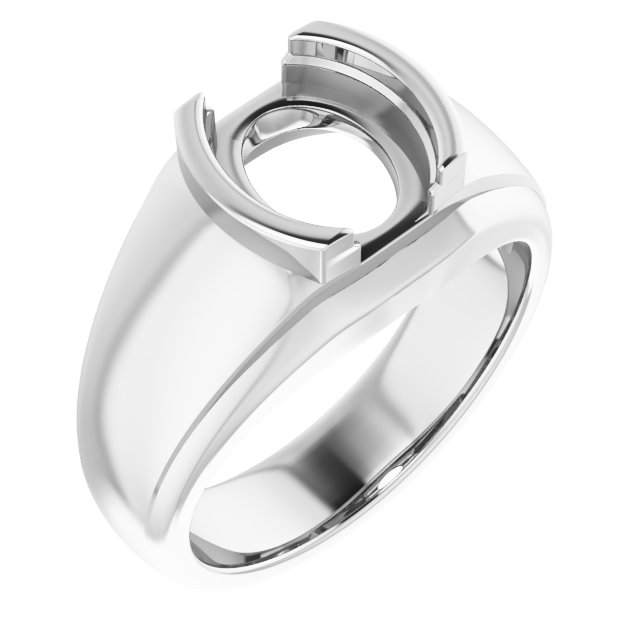 Solitaire Half Bezel Ring