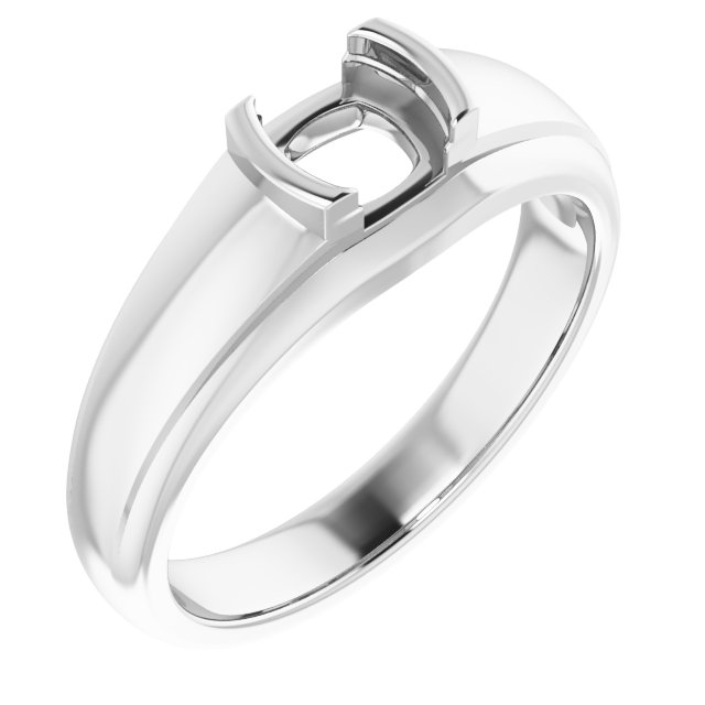 Solitaire Half Bezel Ring