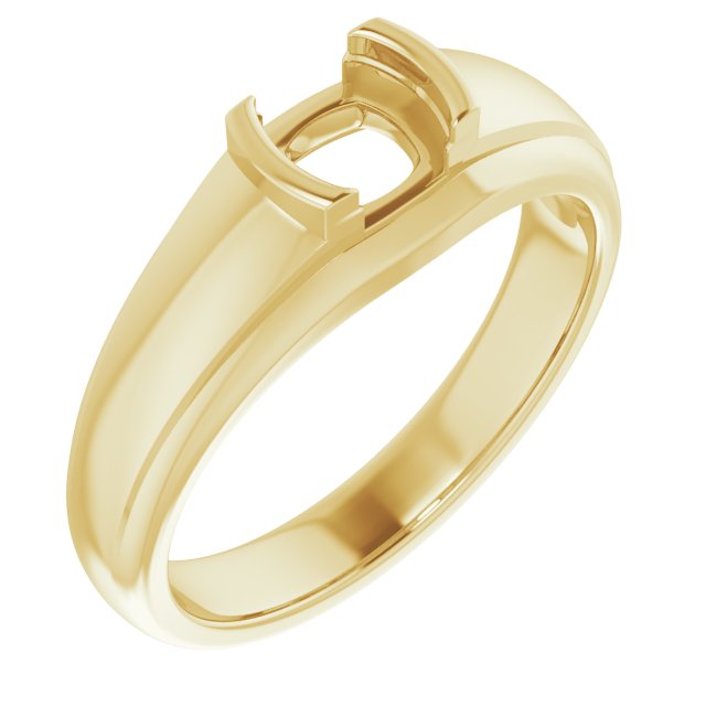 Solitaire Half Bezel Ring