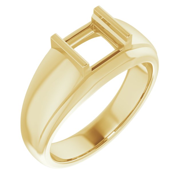 Solitaire Half Bezel Ring