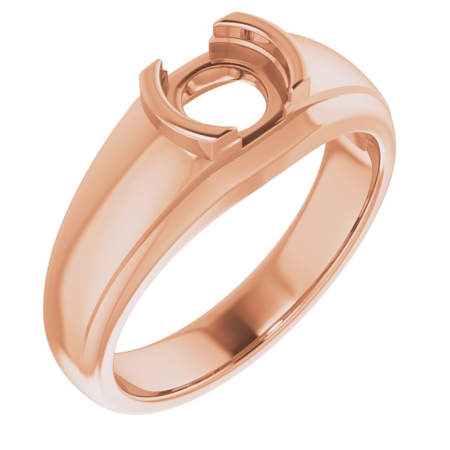 Solitaire Half Bezel Ring