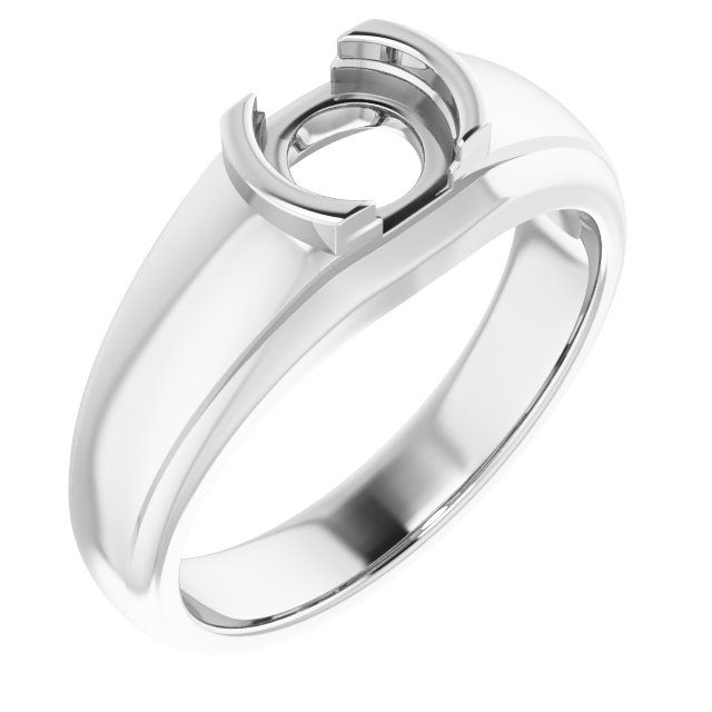 Solitaire Half Bezel Ring
